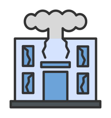 Savaş Yıkım konsepti vektör çizimi