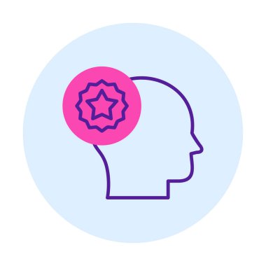 En sevdiğim kullanıcı simge vektör çizim