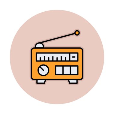 radyo simgesi web basit illüstrasyon