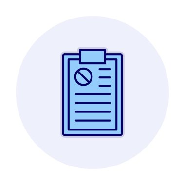 Basit Dilekçe simgesi, vektör illüstrasyonu