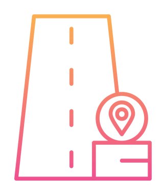 konum pin simgesi, vektör illüstrasyonu basit tasarım