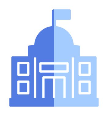 Elçilik oluşturma vektör çizgisi simgesi, 