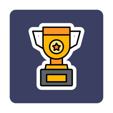 kupa simgesi, vektör çizimi