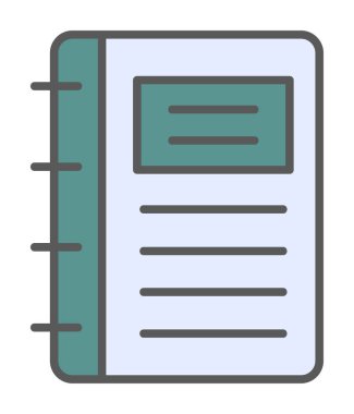 Not defteri web simge vektör çizim