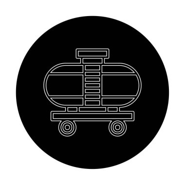 Tren, vagon nakliye ikonları. Kargo için lojistik resimler