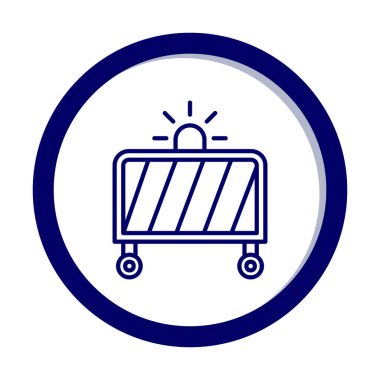 çit web simgesi, vektör çizim 