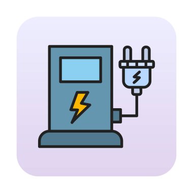 İstasyon simgesi tasarımı, vektör illüstrasyonu yükleniyor