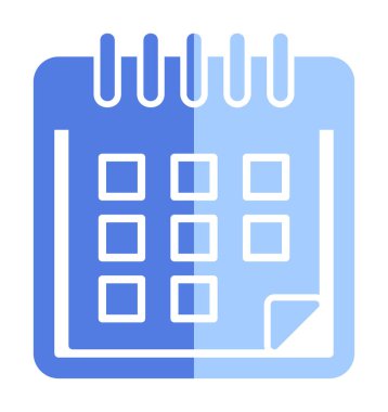 düz takvim simgesi basit resimleme