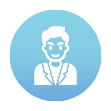 Aday erkekler simgesi, vektör illüstrasyonu 