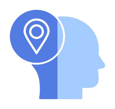 konum düz simge. harita navigasyonu