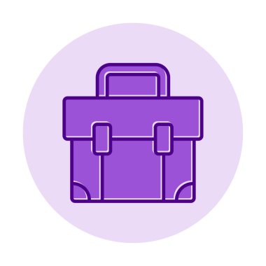 Çanta. Web simgesi basit illüstrasyon