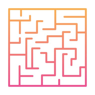 Labirent için labirent oyunu, çözüm. vektör