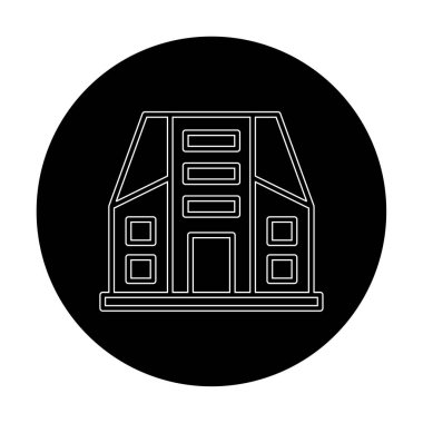 Şehir İnşa Ağı simgesi, vektör illüstrasyonu