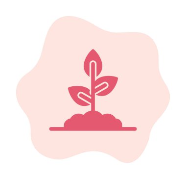 filizlenme simgesi, vektör illüstrasyonu  