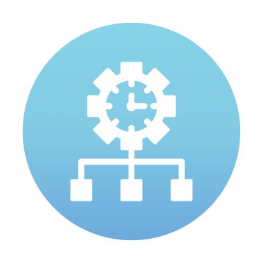 vector illustration of Time Management modern icon                       