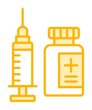 Aşılama web simgesi, vektör illüstrasyonu