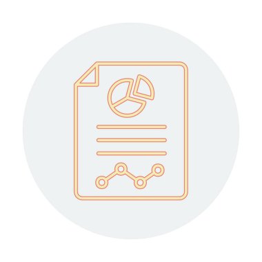 Analiz web simgesi vektör illüstrasyonu    