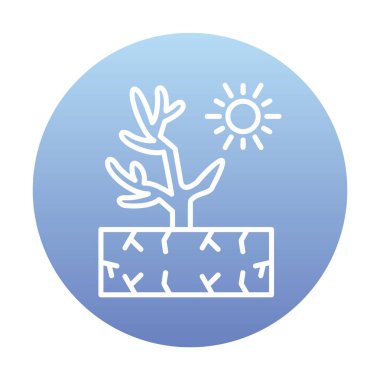 Mercan simgesi vektör illüstrasyonu