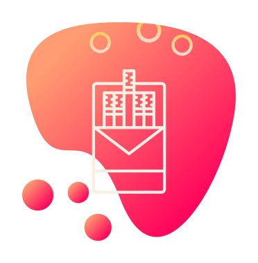 Sigara Paketi Simge Vektör Çizimi