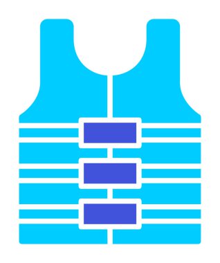 Can yeleği simge vektör çizim