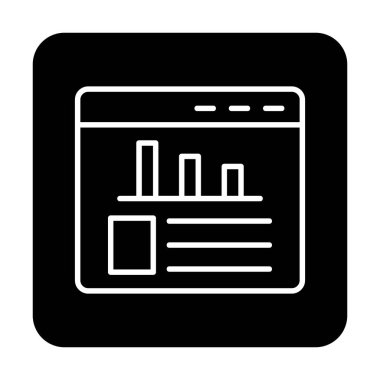 İstatistik simgesinin web vektör çizimi           