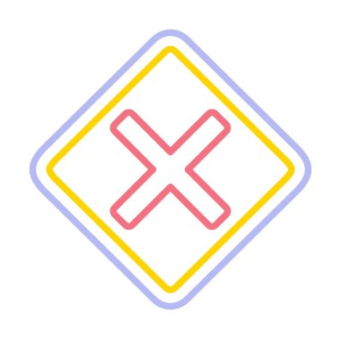 Tahriş simgesi için vektör illüstrasyonu  