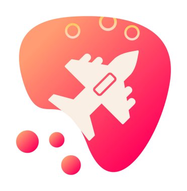 düzlem ikonu vektör illüstrasyonu