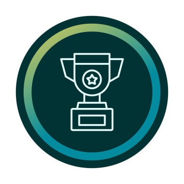 kupa simgesi, vektör çizimi