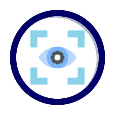 Göz vektör ikonu tasarım şablonu. Görüş konsepti                   