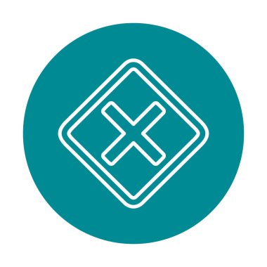 Tahriş simgesi için vektör illüstrasyonu  