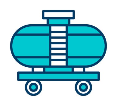 Tren, vagon nakliye ikonları. Kargo için lojistik resimler