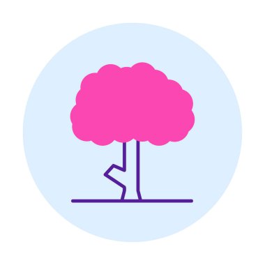 ağaç web simge vektör çizim