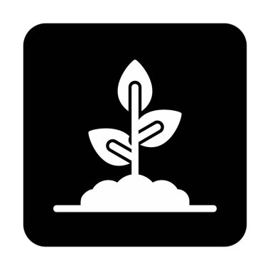 filizlenme simgesi, vektör illüstrasyonu  