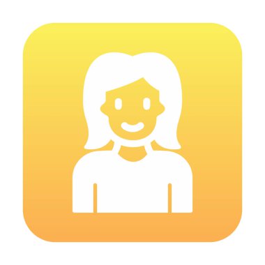 avatar kadın karakter simgesi