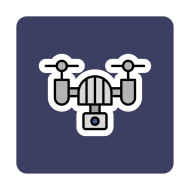 İHA simgesi, vektör illüstrasyonu  