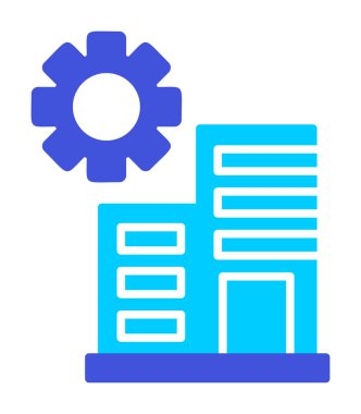 Bakım daireleri simge vektör illüstrasyonu 
