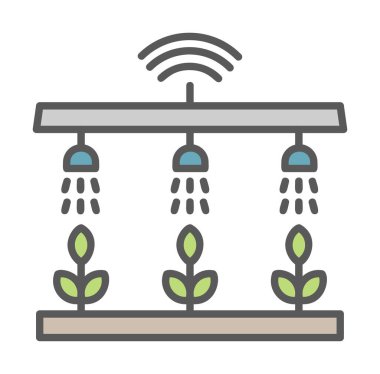 Akıllı Çiftlik. Web simgesi basit illüstrasyon 