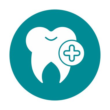 diş tıbbi ikonu vektör illüstrasyonu                   