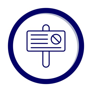 Basit protesto simgesi, vektör illüstrasyonu