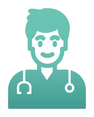 Doktor simgesinin vektör çizimi