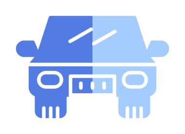 Araba düz simgesi. Vektör çizim 