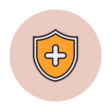 çapraz simgeli kalkan, vektör illüstrasyonu 