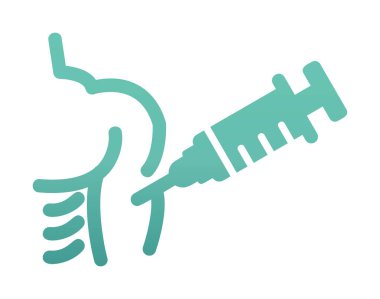 Aşılama web simgesi, vektör illüstrasyonu