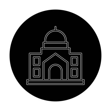 Cami bina simgesini, vektör çizim  