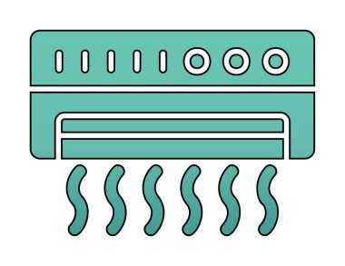 Klima ikonu vektör illüstrasyonu