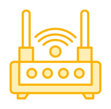  Wi-fi yönlendirici vektör illüstrasyonu