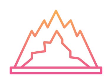 dağ ikonu vektör illüstrasyonu 