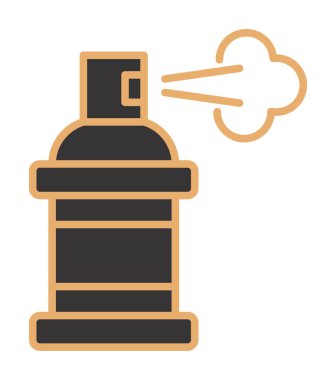 Boya spreyi simgesi, vektör illüstrasyonu 