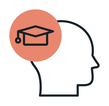 Simge, vektör illüstrasyon tasarımı öğreniliyor                  