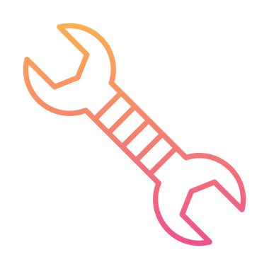 Wrench kutsal kişilerin resmi, vektör çizim